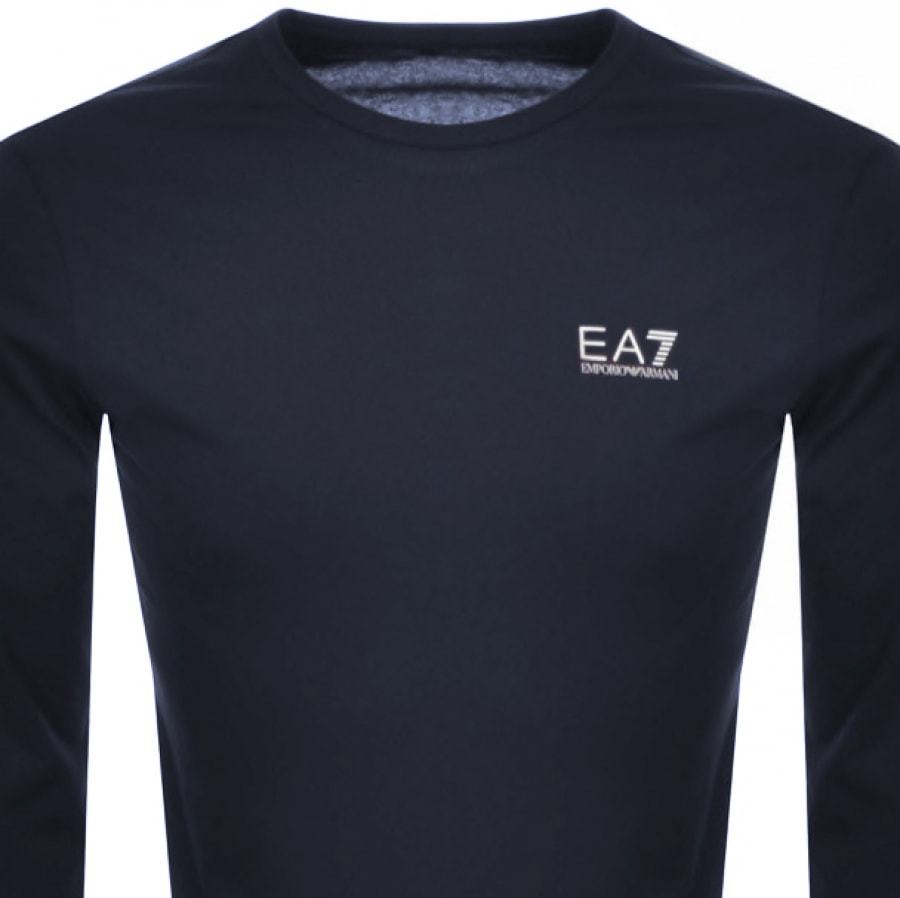 Alternative Image for ProductEA7 Emporio Armani Long Sleeved Core T Shirt Navy2